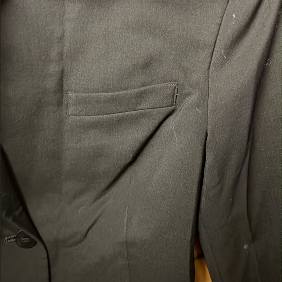 Benetton Women’s Black Blazer Jacket Career Work Classic Made In Italy 38‎ small - Picture 10 of 11